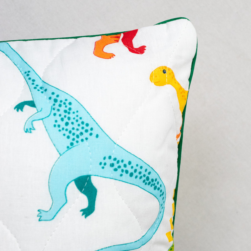 Подушка SELENA 'ДИНО', 50x70 см, со съемным стеганым чехлом на молнии и с внутренней подушкой